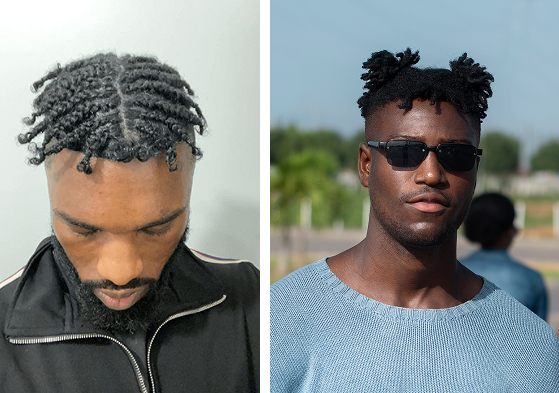 Man weave with braids