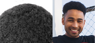 Medium afro (4mm) hair texture