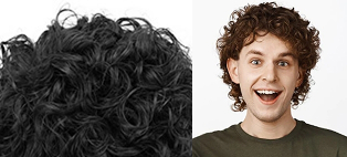 Medium wave (25mm) hair texture