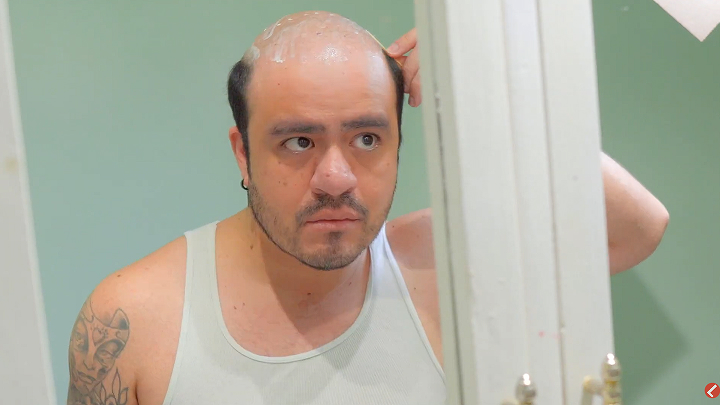 Watch how to attach a hair system with glue