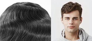 Slight wave (32mm) hair texture