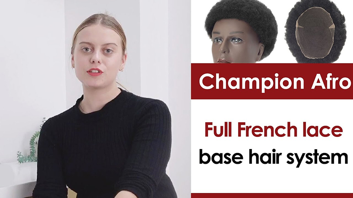 Lordhair Afro Champion full French lace Afro hair system