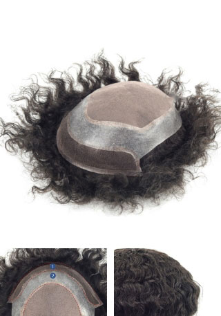 Fine Mono Skin Perimeter Lace Front Hair Replacement System