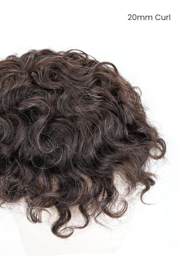 20mm Curly Men’s Hair System