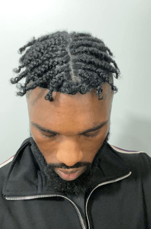 Man Weave with Braids