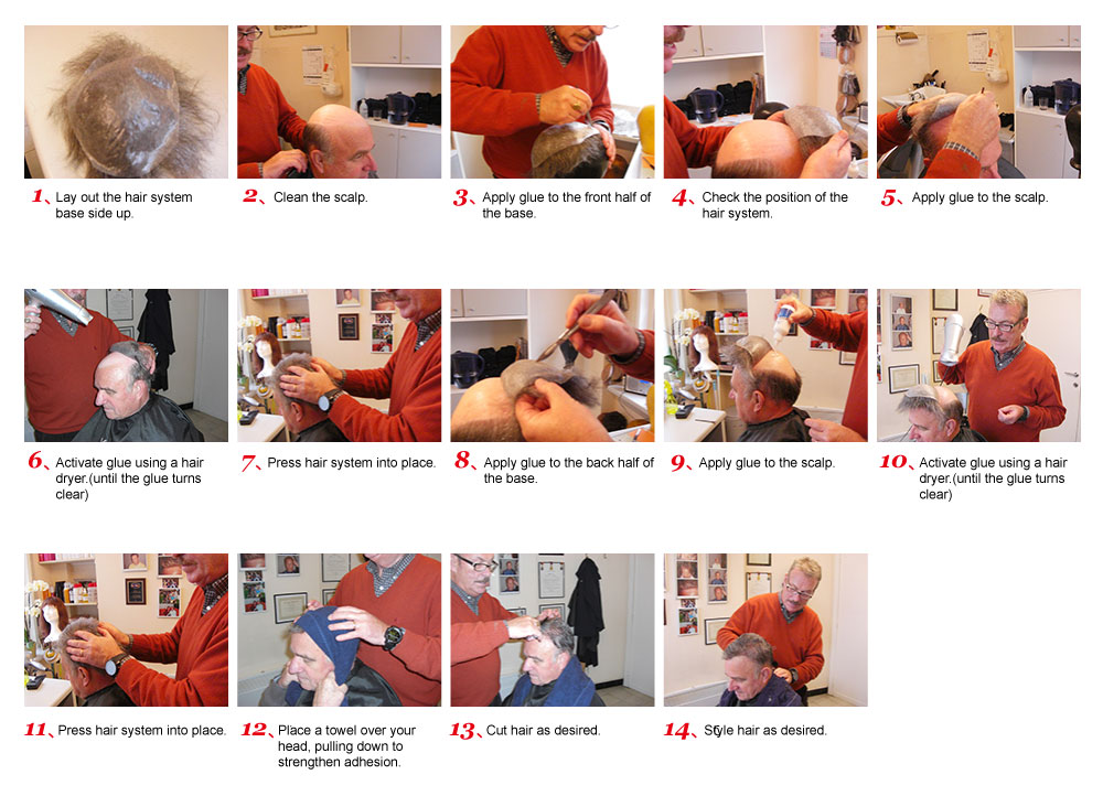 how to attach a skin hair system how to attach a skin hair system