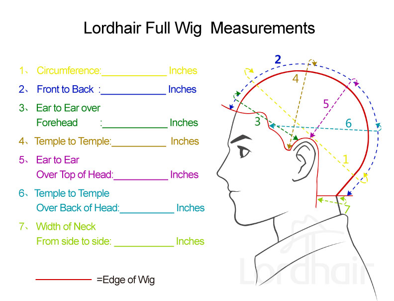 Wig Head Size Chart