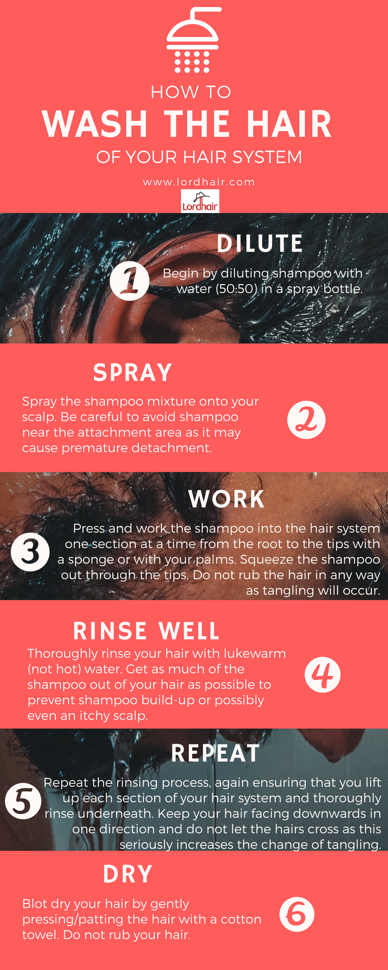 How to Wash Human Hair Wig & Hair System