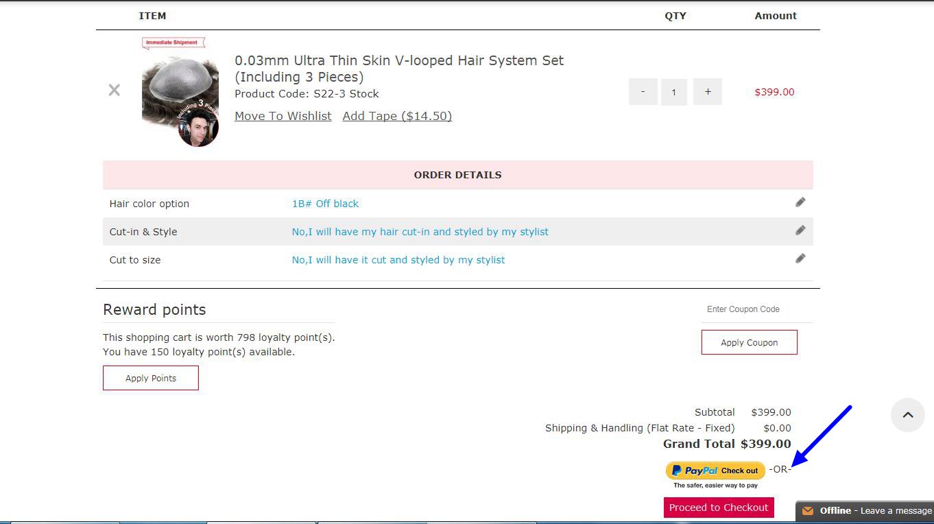 Hair System Online Store