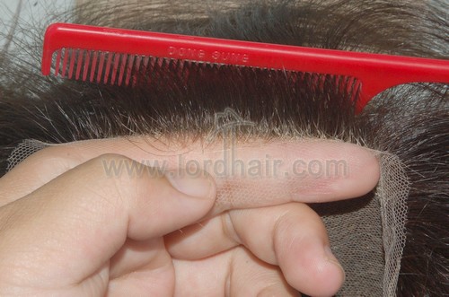 Natural hairline of Lace hair replacement system